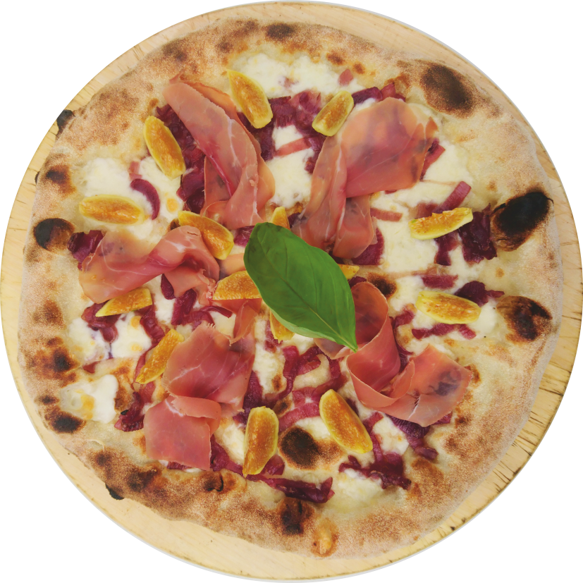 Pizza "mica pizza e fichi" la nuova pizza di settembre de L'Angolo della Pizza. Pizzeria a Cecina